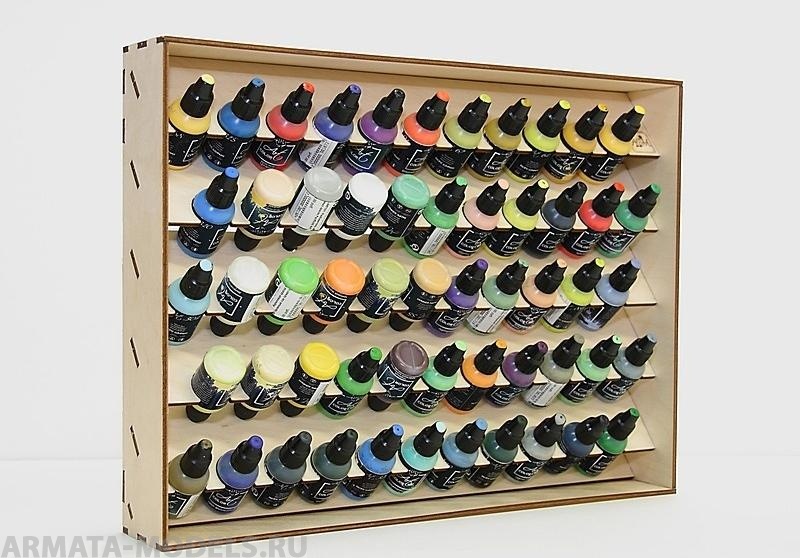 POL-26.5-02 Полка настольно-подвесная под баночки 26,5 мм. Pacific88-AERO и Art-color