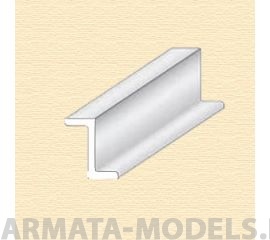 EVG755 Z-профиль пластиковый, 4 мм, 3 шт/упак