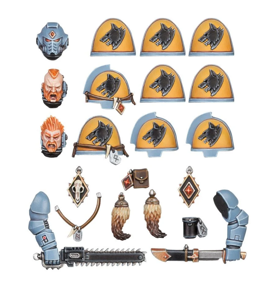 53-25GW Набор улучшений для Примарисов Космических Волков (Space Wolves Primaris Upgrades)
