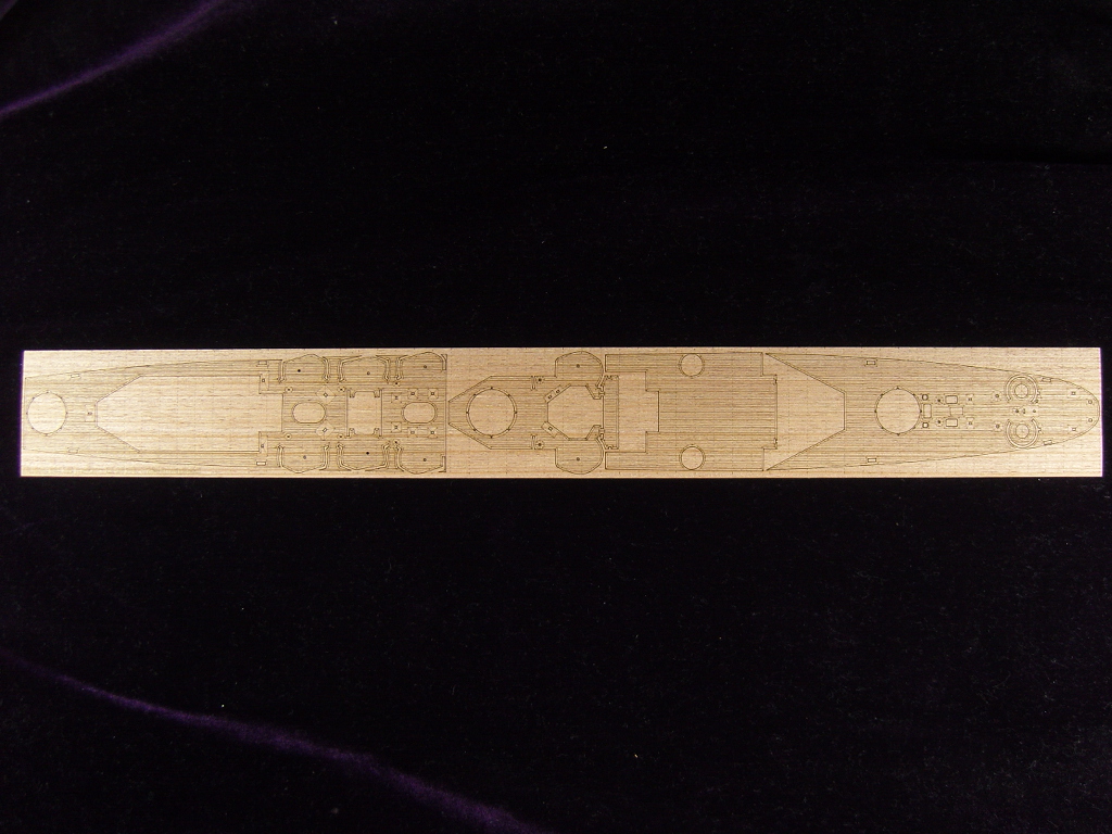 AW10067 Деревянная палуба для USS San Francisco CA-38 1942