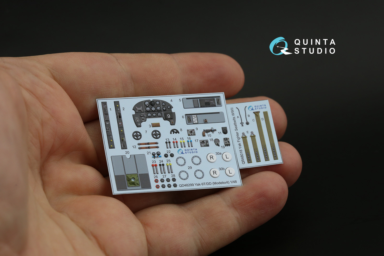 QD48299 3D Декаль интерьера кабины Як-9Т/ДД (Modelsvit)