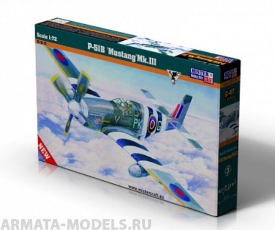 C-47  Самолет P-51B Mustang Mk.III MISTERCRAFT