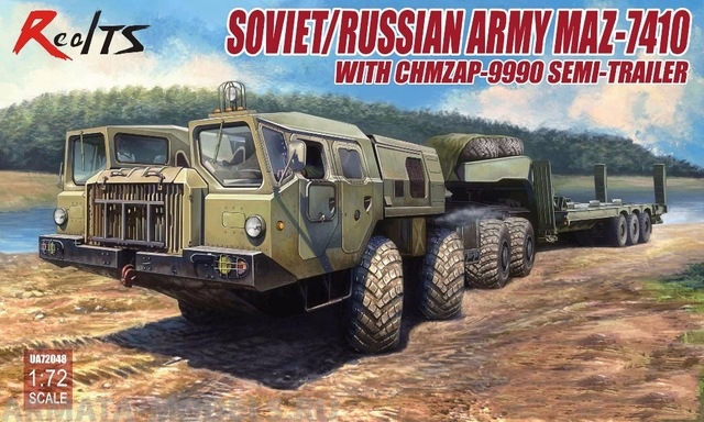UA72048 Soviet/Russian Army MAZ-7410 with ChMZAP-9990 semi-trailer Modelcollect