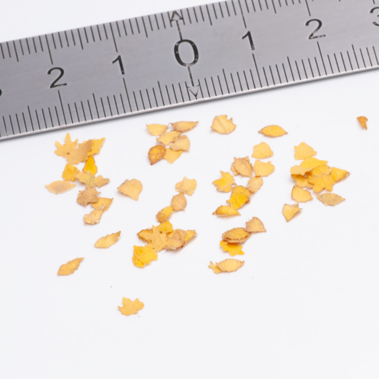 S077MWP Листья осенние желтые в ассортименте, 0,4гр (около 550 шт.)