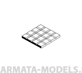EVG4505 Квадратная плитка 6,3х6,3 мм, лист 15х30 см