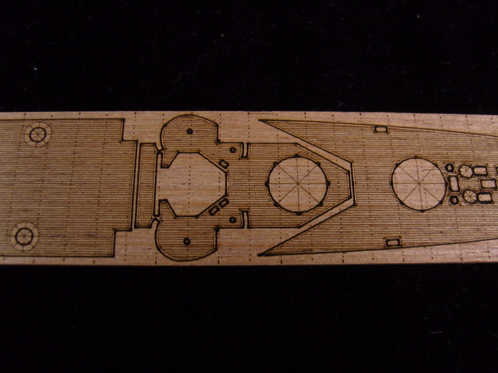 AW20070 Деревянная палуба для U.S.S Astoria CA-34