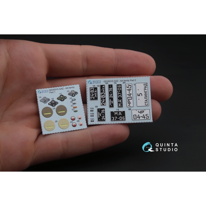 QD35015 3D Декаль интерьера кабины для семейства ГАЗ-АА/ААА (для любых моделей)