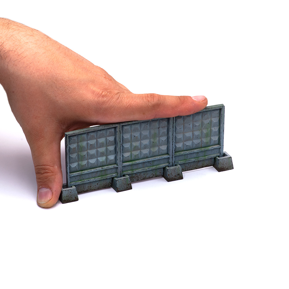 S-171 Забор секционный ПО-2 размер S (3 панели + 4 опоры) MiniWarPaint