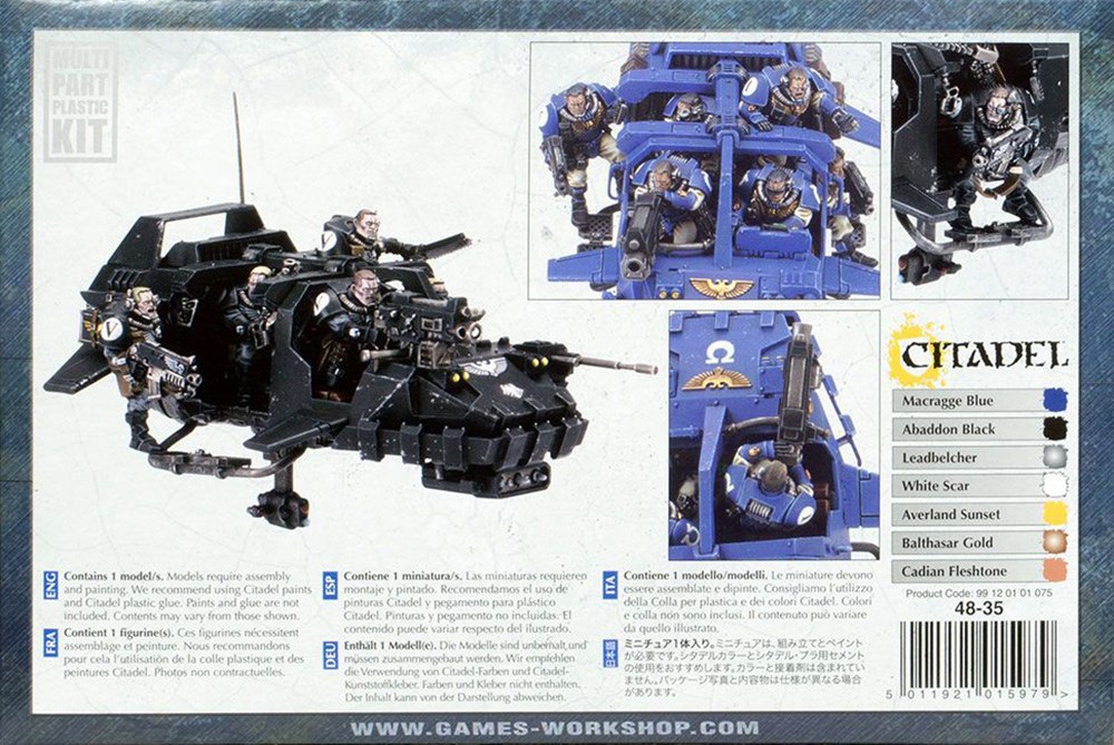 48-35GW Набор Космодесант. Лендспидер Шторм (Space Marine Land Speeder Storm)