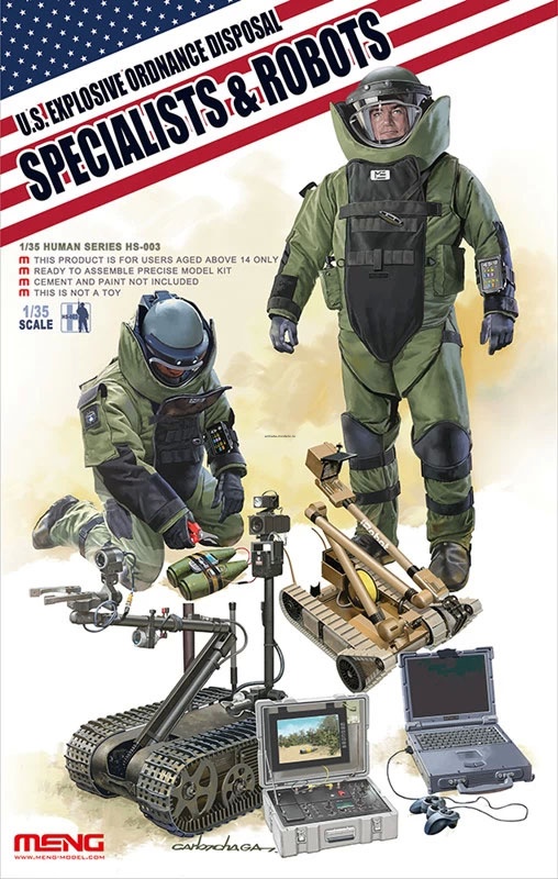 HS-003   U.S. EXPLOSIVE ORDNANCE DISPOSAL SPECIALISTS & ROBOTS 1/35