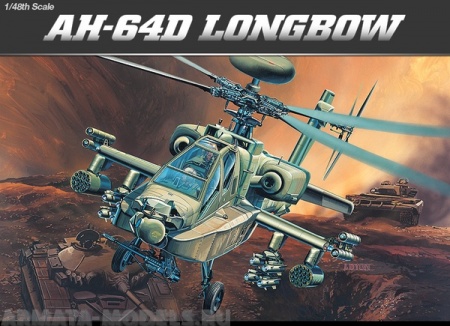 12268 Вертолет AH-64D LONGBOW  Academy