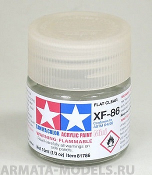 81786T Матовый лак XF-86 акрил. 10мл.