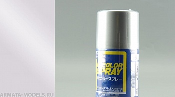 S008 Краска в баллончиках т.м. MR.HOBBY 100мл  SILVER