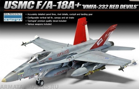 12520 Самолет USMC F/A 18A+ VMFA-232 Red devils Academy