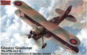 Rod438 Самолёт GLOSTER GLADIATOR MK.I/MK.II/J8 METEOROLOGIKAL