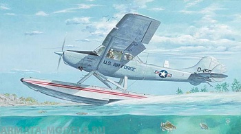Rod629 Самолёт L-19/O-1 Bird Dog Floatplane