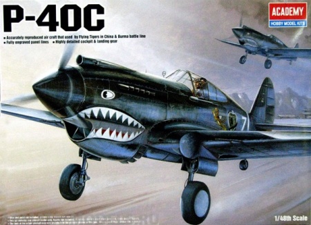 12280 Самолёт  P-40C Tomahawk  Academy