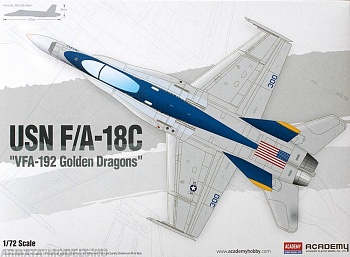 12564 Самолет  USN F/A-18C VFA-192 Golden Dragons