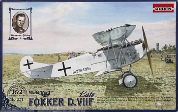 Rod031 Самолет FOKKER D. VII F ПОЗДНИЙ