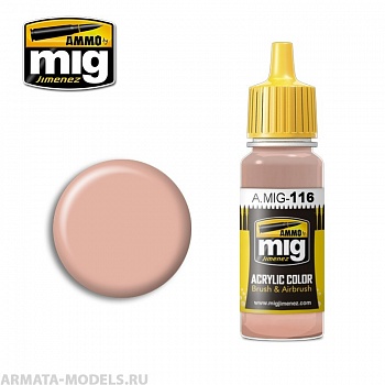 AMIG0116 Ammo Mig Акриловая краска BASIC SKIN TONE 17 мл