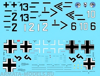 72050CD Декаль Fw-190 A3 Jg 51 part I 1/72